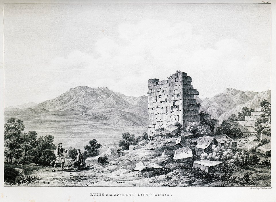 Ruins of an ancient city in Doris - Dodwell Edward - 1834