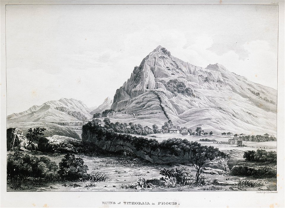Ruins of Tithoraia in Phocis - Dodwell Edward - 1834
