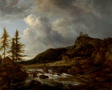 Ruisdael, Paysage montagneux avec torrent