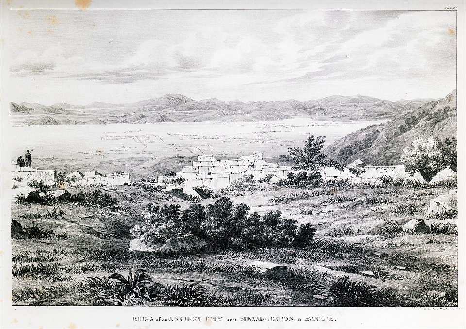 Ruins of an ancient city near Messaloggion in Aetolia - Dodwell Edward - 1834
