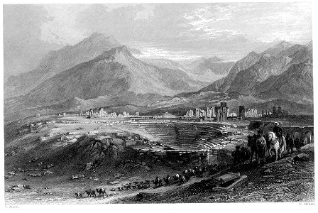 Ruins of Laodicea engraving by William Miller after T Allom