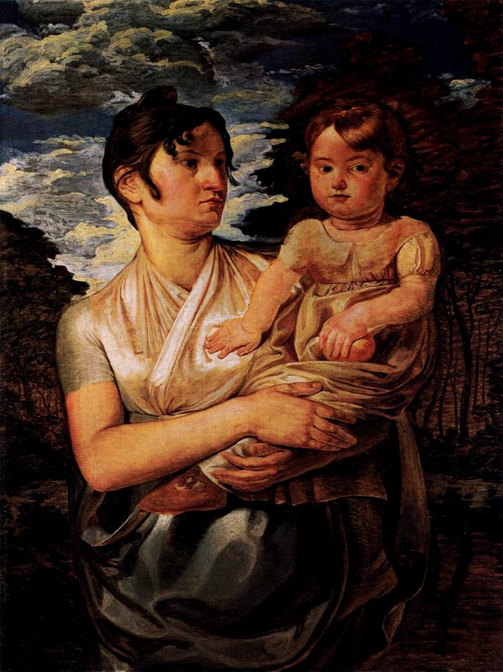 Philipp Otto Runge - The Artist's Wife and Son - WGA20528