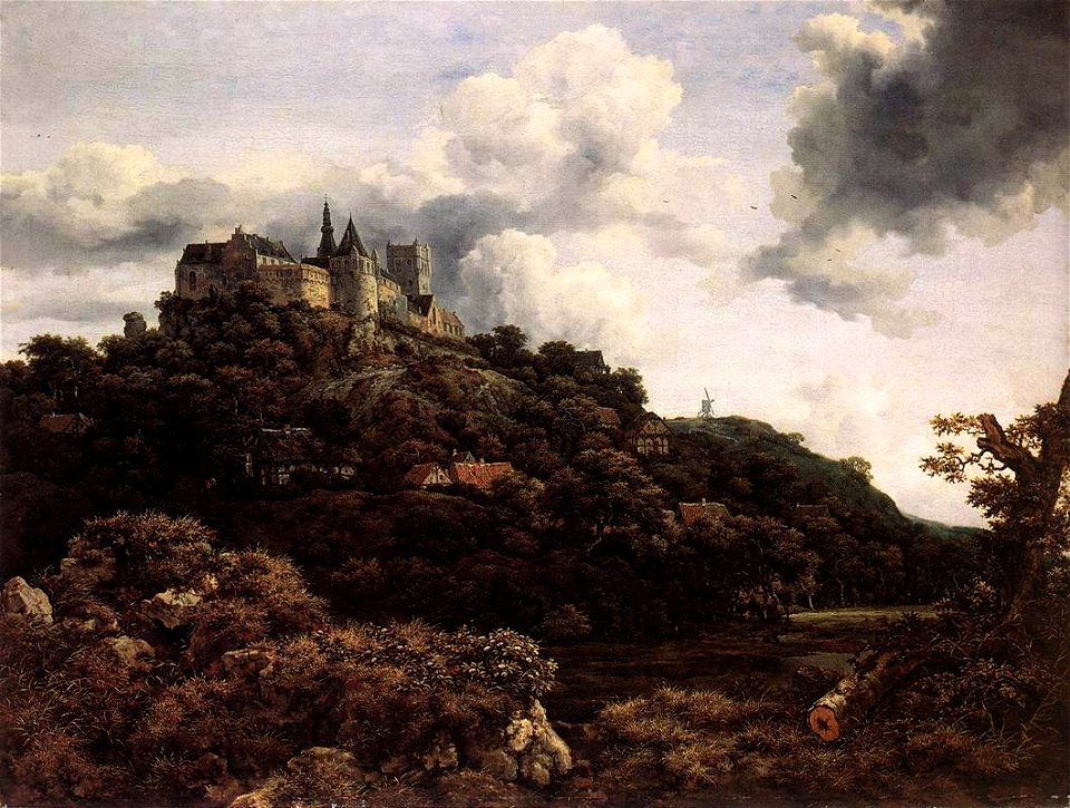 Jacob van Ruisdael - The Castle of Bentheim (1653)