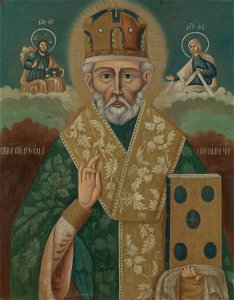 Russian School, 19th century - Ikon of St Nicholas - RCIN 407115 - Royal Collection