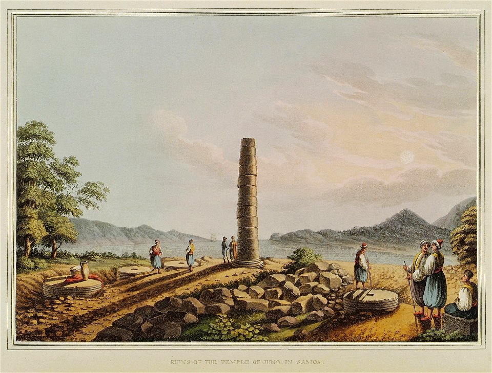 Ruins of the Temple of Juno in Samos - Mayer Luigi - 1810