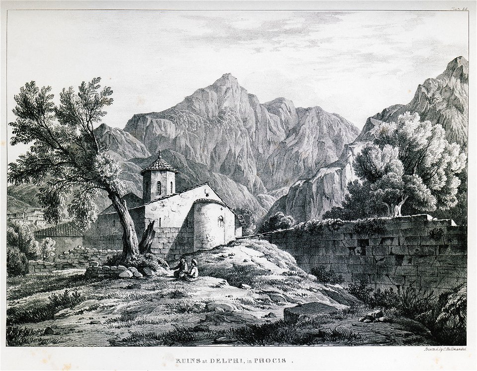 Ruins at Delphi, in Phocis - Dodwell Edward - 1834