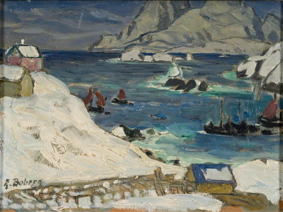 Running before the Storm. Study from North Norway (Anna Boberg) - Nationalmuseum - 21386