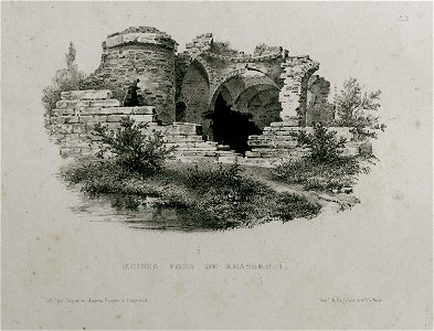 Ruines près de Khasskeui - Sayger C - 1834