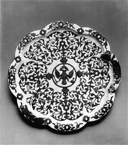 Russian - Tray with a Double-Headed Eagle - Walters 44196. Free illustration for personal and commercial use.