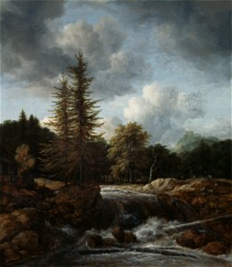 Jacob van Ruisdael - Landschap met waterval (Baltimore Museum of Art)