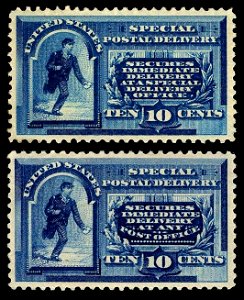Running Messenger Special Delivery stamps two types