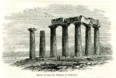 Ruins of the old temple at Corinth - Mahaffy John Pentland - 1890