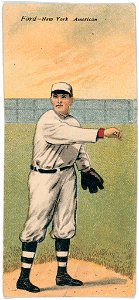Russell Ford-Otis Johnson, New York Highlanders, baseball card portrait LCCN2007683887