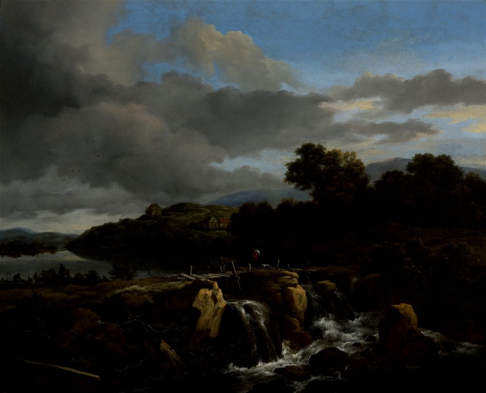 Ruisdael, Jacob van - Landscape with Cascade - Google Art Project