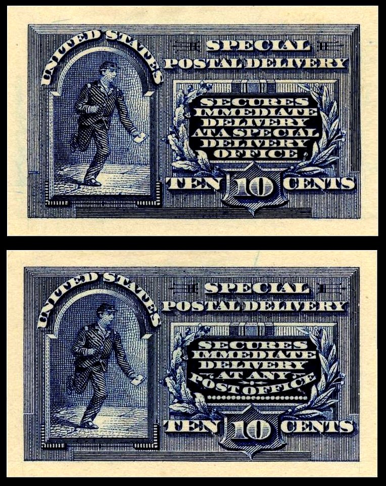 Running Messenger Special Delivery Panama-Pacific die proofs