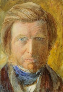 Ruskin Self Portrait with Blue Neckcloth
