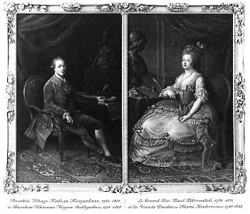 RusPortraits v5-014 Le Grand Duc Paul Petrowitch, 1754-1801, et la Grande Duchesse Marie Feodorowna, 1759-1828
