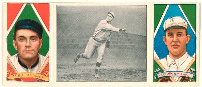Russell Ford-James Vaughn, New York Highlanders, baseball card portrait LCCN2008678517
