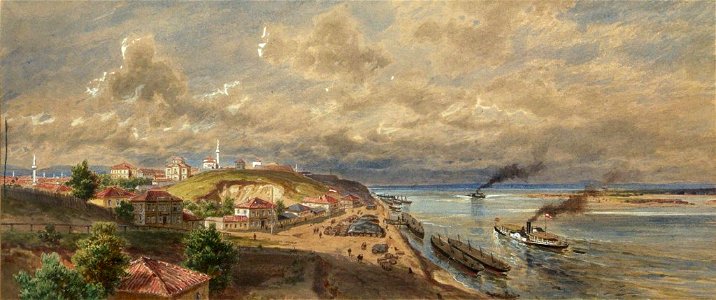 Ruse port by Felix Kanitz