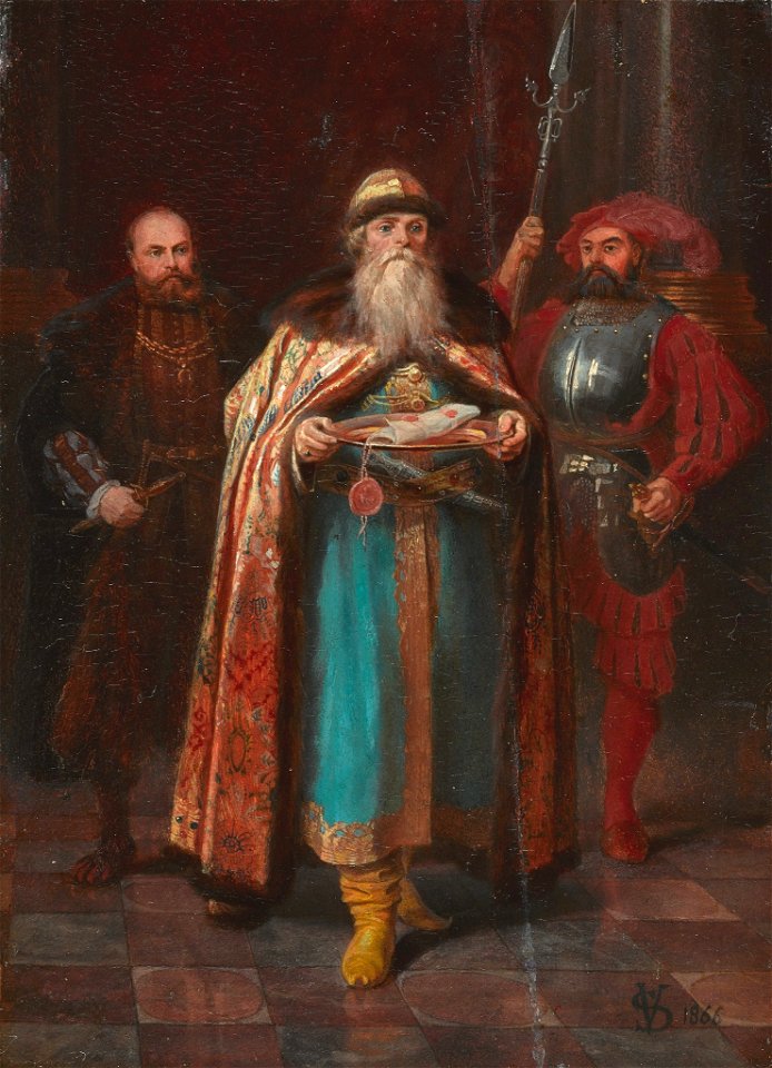 Russian ambassador at Emperor's court by V.Schwarz (1866, GTG)