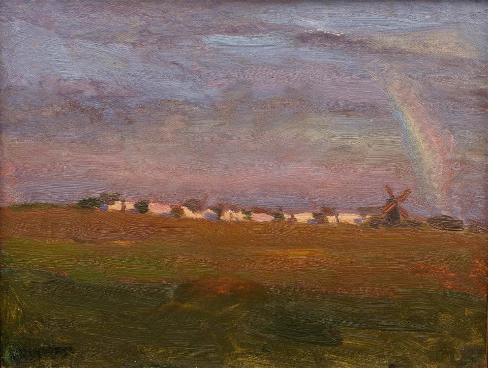 Ferdynand Ruszczyc - Tęcza nad wsią (1897)