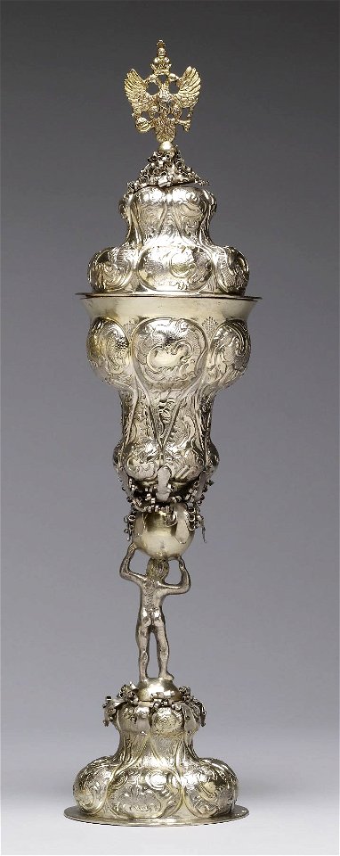 Russian - Standing Cup with Cover - Walters 57809 - Back