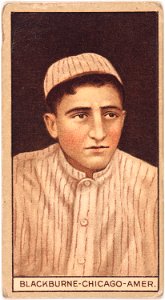Russell Blackburne, Chicago White Sox, baseball card portrait LCCN2008678026