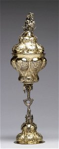 Russian - Standing Cup with Cover - Walters 57808 - Back