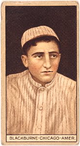 Russell Blackburne, Chicago White Sox, baseball card portrait LCCN2008678026