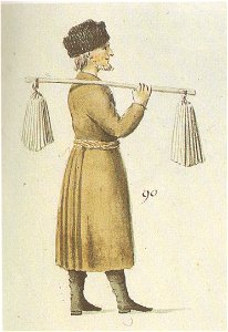 Russian candle seller by Brotze
