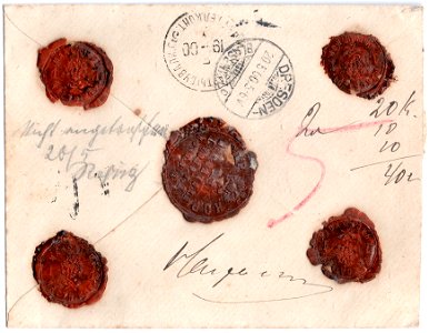 Russia 1900-05-03 wax sealed cover reverse 01