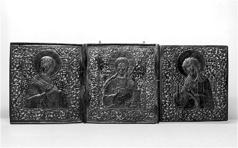 Russian - Triptych with Deesis - Walters 44375