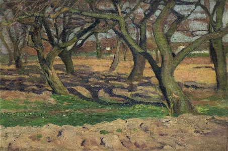 Ferdynand Ruszczyc - Jabłonie w sadzie (1900)