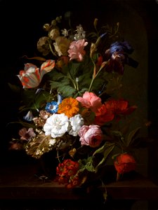 Rachel Ruysch - Vase with Flowers - 1700 - Mauritshuis 151