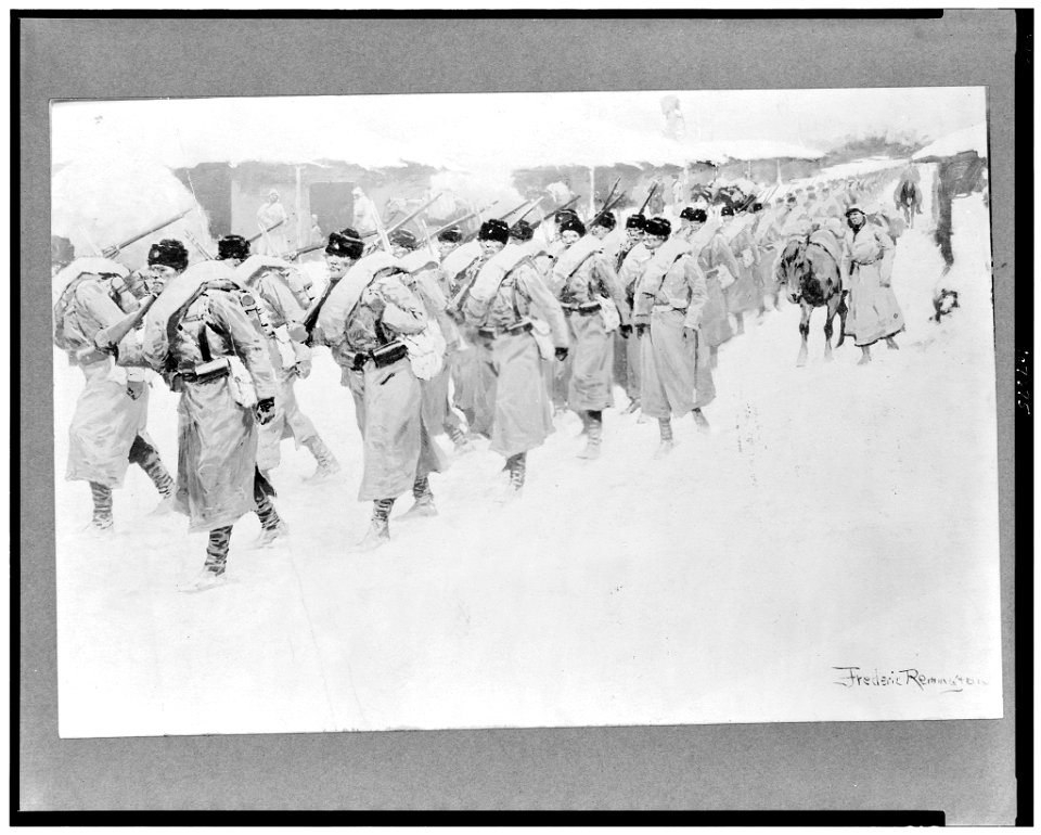 Russian infantry going to the front LCCN93505165