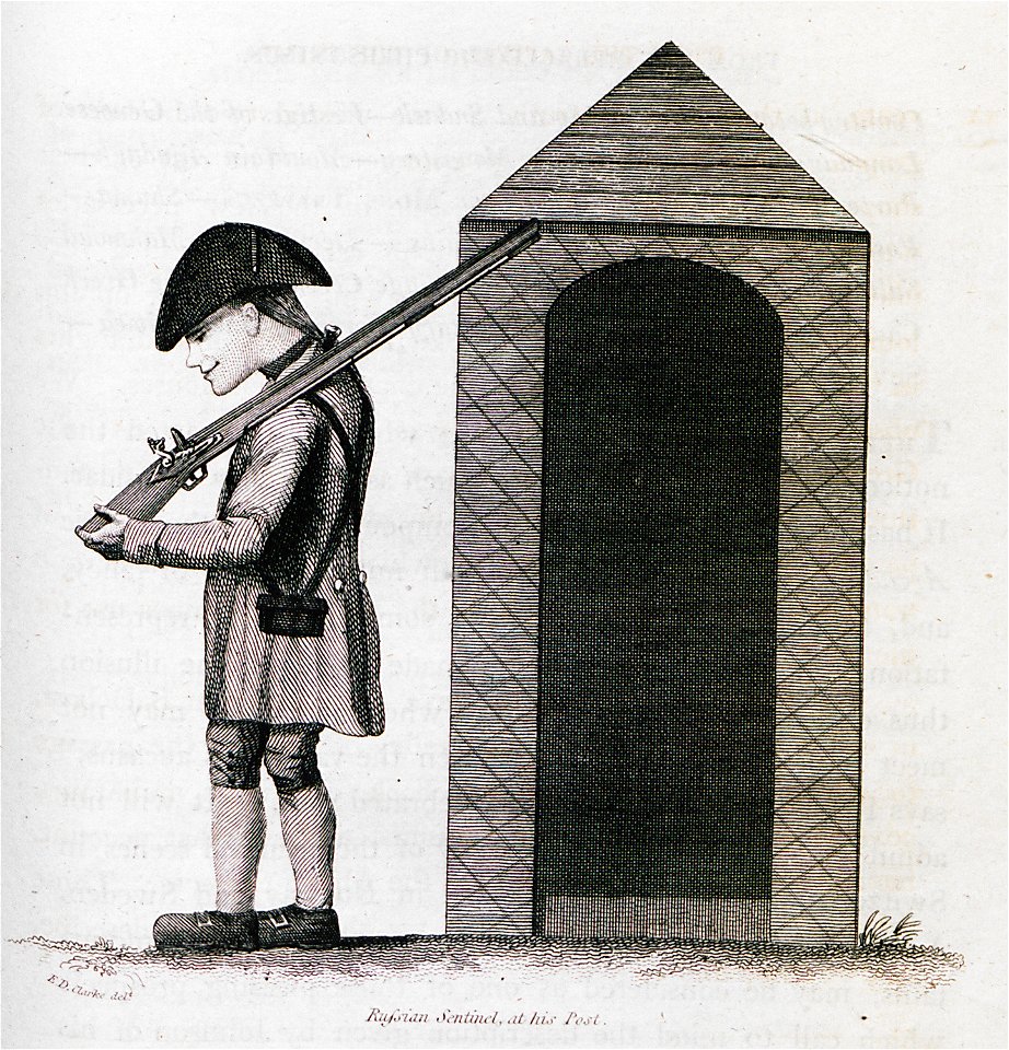 Russian sentinel, at his post - Clarke Edward Daniel - 1810