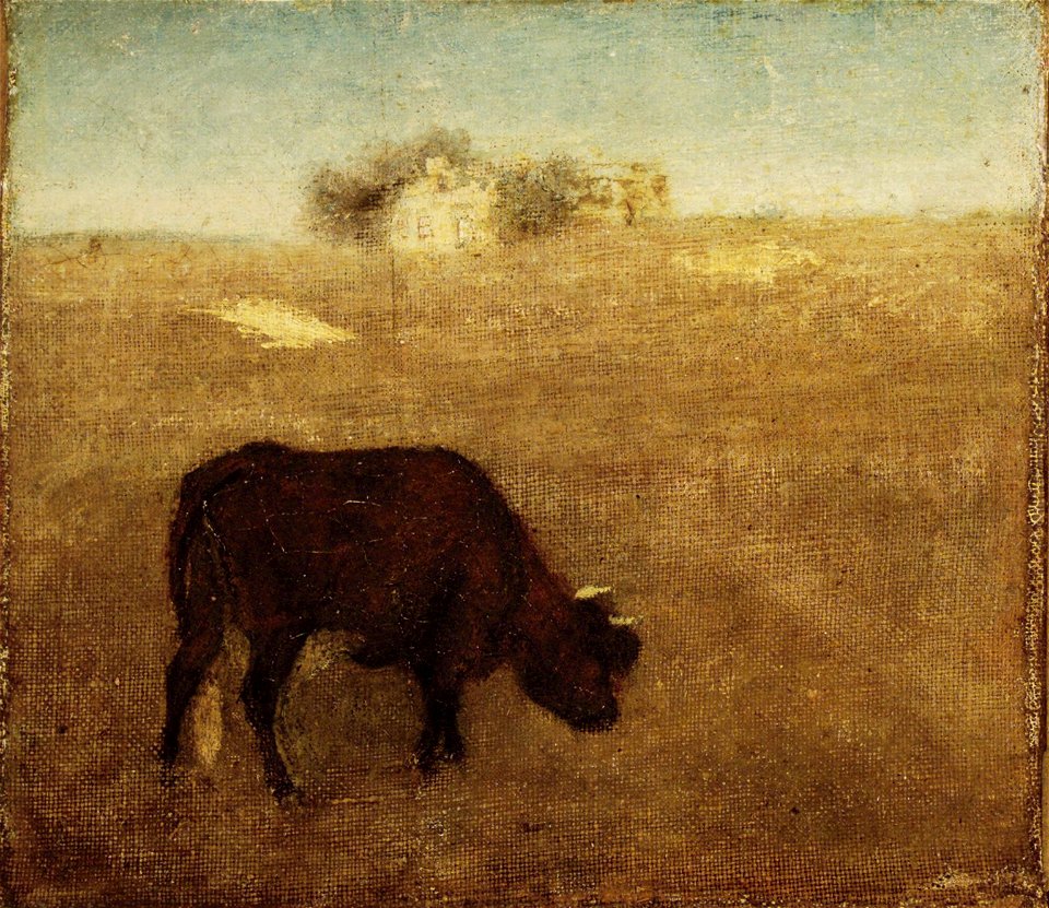 Brooklyn Museum - Evening Glow The Old Red Cow - Albert Pinkham Ryder - overall