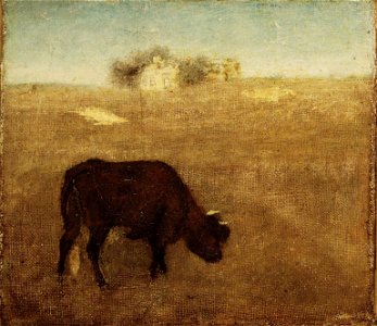 Brooklyn Museum - Evening Glow The Old Red Cow - Albert Pinkham Ryder - overall