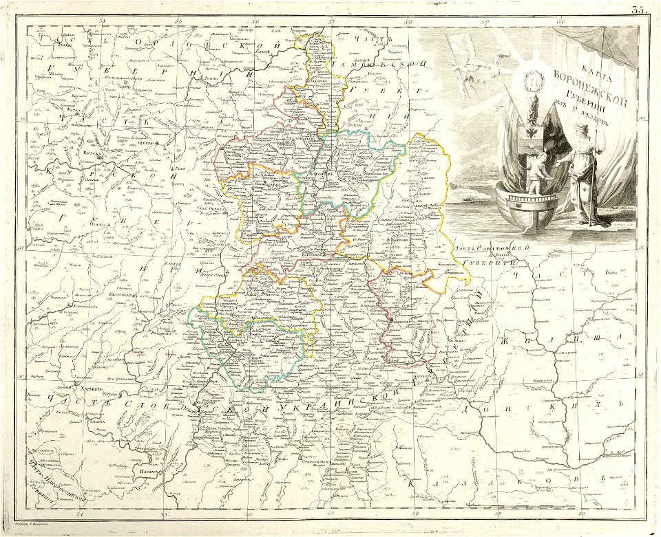 RussianEmpireMap1800-35-VoronejskayaProvince