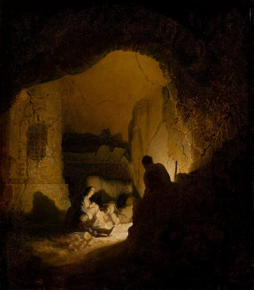 Rustende reizigers, circle of Rembrandt van Rijn, 1629-1630, Mauritshuis, The Hague