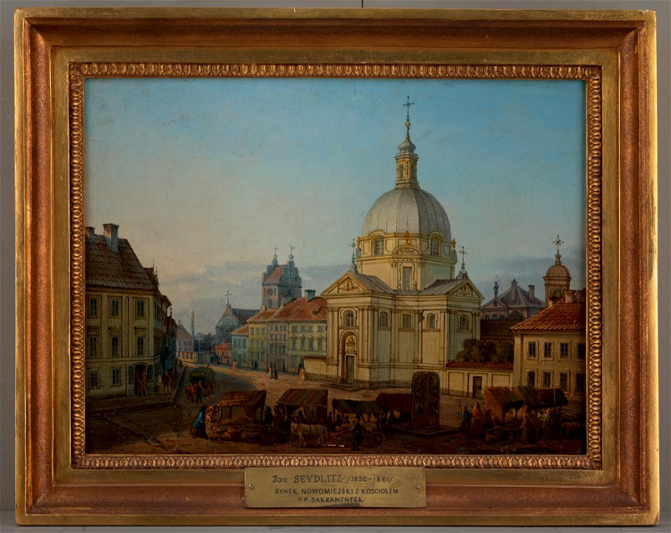 Rynek Nowego Miasta z kościołem Sakramentek, Jan Seydlitz, MHW 17900
