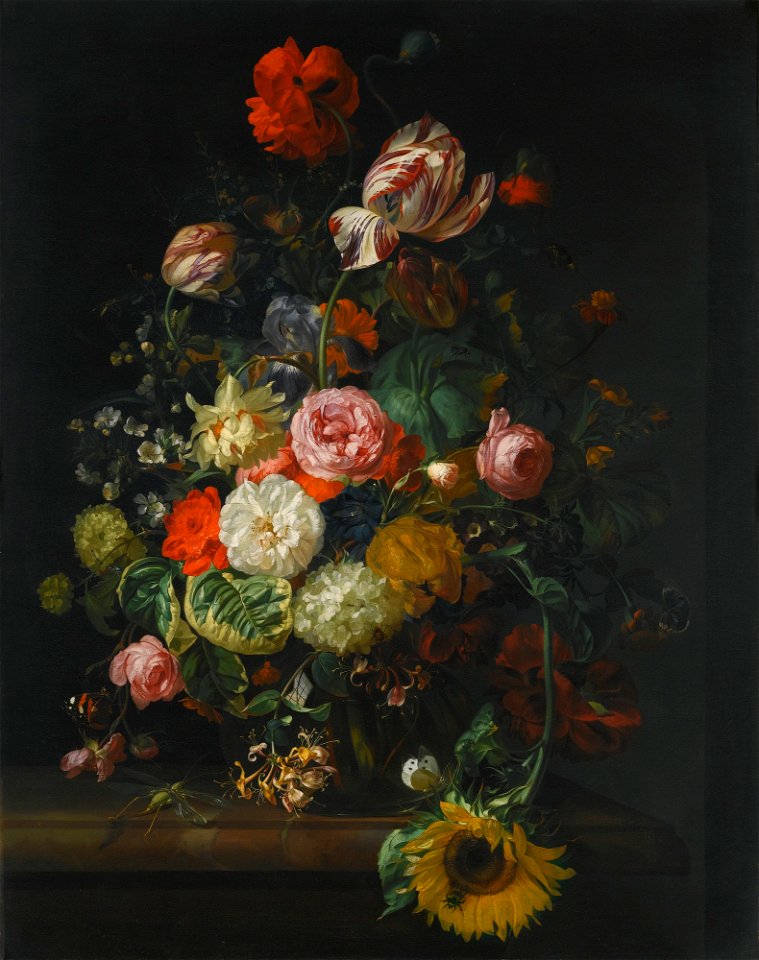 Rachel Ruysch - flower still life - 1710