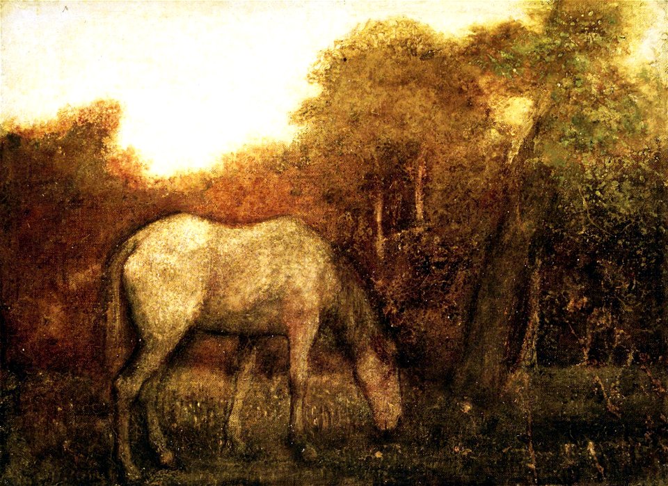 Brooklyn Museum - The Grazing Horse - Albert Pinkham Ryder - overall