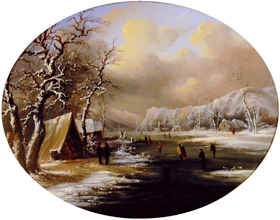 Régis François Gignoux - Winter Skating in New Jersey