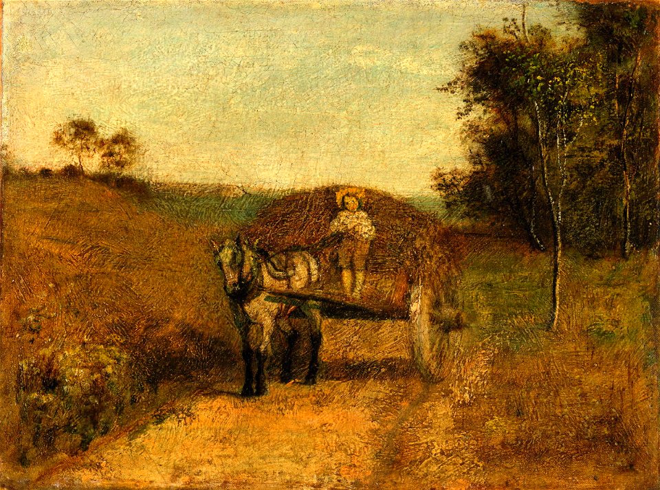 Albert Pinkham Ryder - Boy Driving a Wagon (c.1875