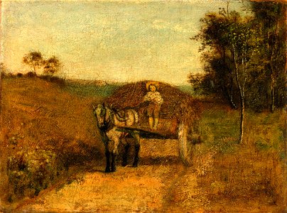 Albert Pinkham Ryder - Boy Driving a Wagon (c.1875
