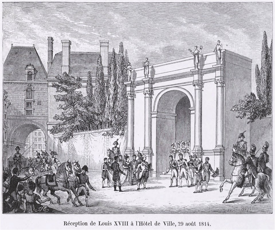 Réception de Louis XVIII à l'Hôtel de Ville, 29 août 1814
