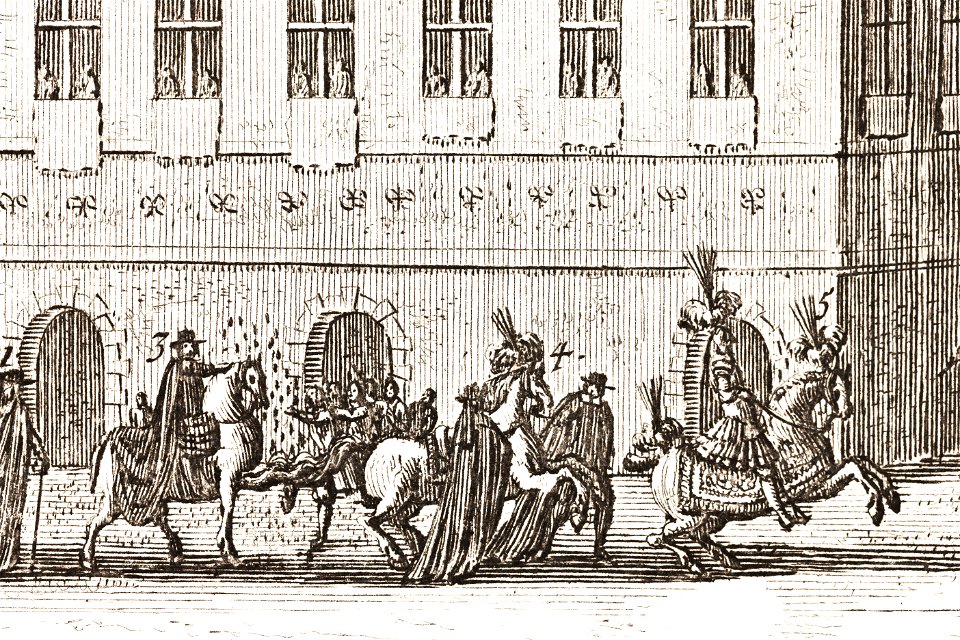 Räntmästaren och Gylleneryttaren vid Karl X Gustavs begravning, 1660 - Livrustkammaren - 108762