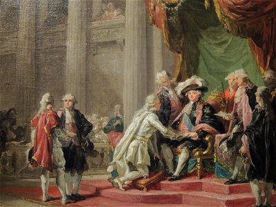 Réception par le comte de Provence (Labille-Guiard)
