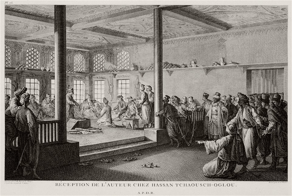Réception de l'auteur chez Hassan Tchaousch-oglou - Choiseul-gouffier Gabriel Florent Auguste De - 1782